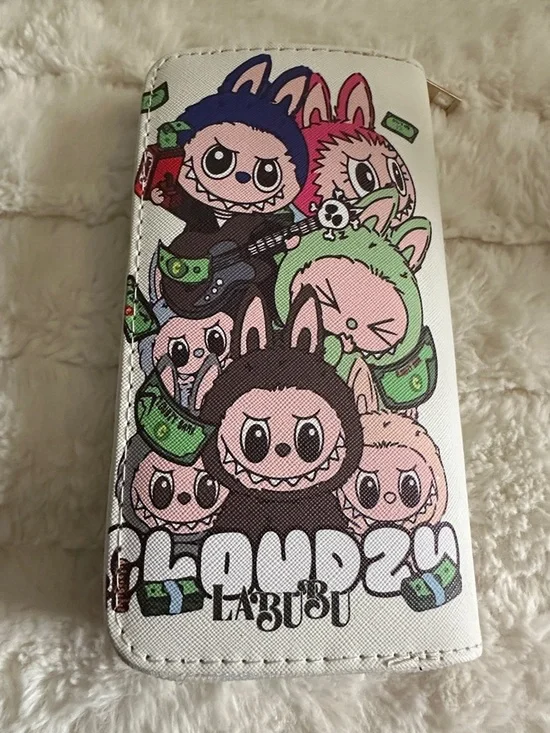 LaBubu Loud Plush Character Zip Wallet - Multi Colored NWT - Picture 3 of 6